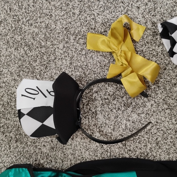 Leg Avenue Miss Mad Hatter Costume - Purple, Black, and Yellow - Picture 5 of 11